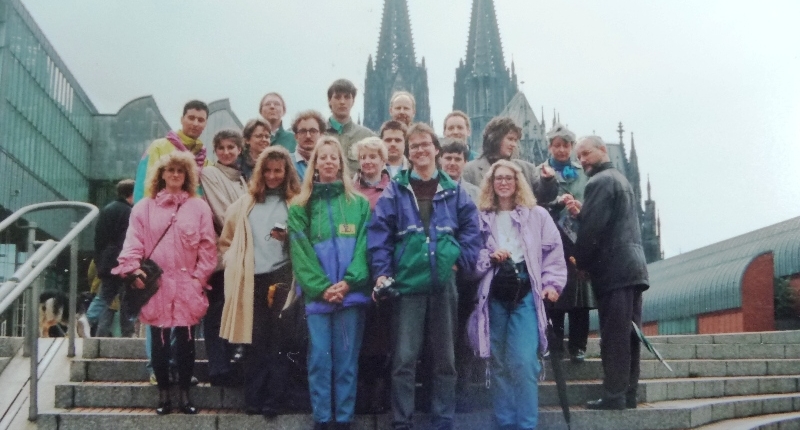 Altes Gruppenbild eines Treffens der Stotterer Selbsthilfe in Köln in 1992